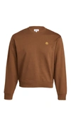 Kenzo Tiger Crest Classic Sweatshirt In Moroccan Brown