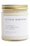 Brooklyn Candle Minimalist Collection In Sunday Morning