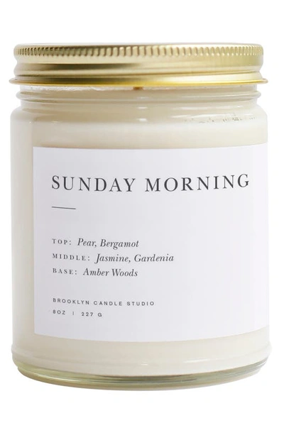 Brooklyn Candle Minimalist Collection In Sunday Morning