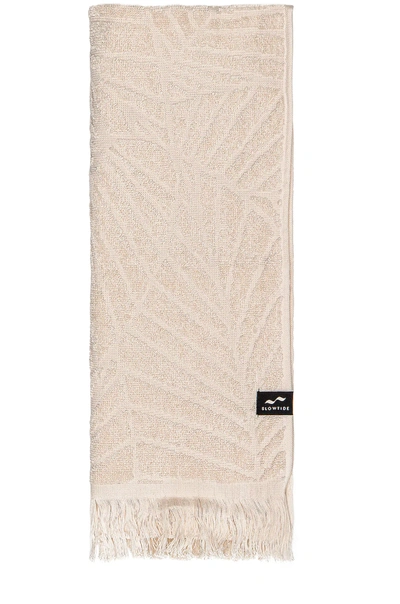 Slowtide Kalo Hand Towel In Cream