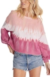 Wildfox Olivia Sweatshirt In Ruby Dove Dye