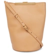 Khaite Etta Smooth Leather Shoulder Bag In Orange