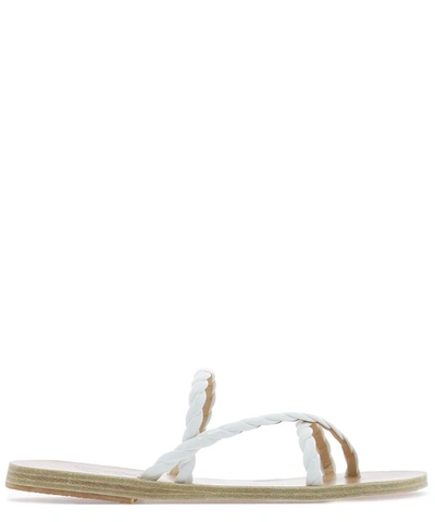 Ancient Greek Sandals "mahi" Leather Sandal In White