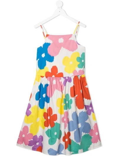 Stella Mccartney Kids' Little Girl's & Girl's Sleeveless Floral Dress In Multicolor