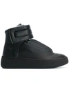 Maison Margiela Future High-top Leather Trainers In Black