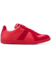 Maison Margiela Men's Replica Leather & Suede Low-top Sneakers, Red