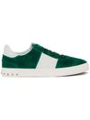 Valentino Garavani Men's Fly Suede Low-top Sneakers In Green