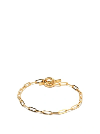 Otiumberg Love 14kt Gold-vermeil Chain Bracelet In Yellow Gold