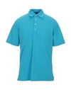 Fedeli Polo Shirts In Sky Blue