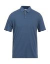 Alpha Studio Polo Shirts In Blue