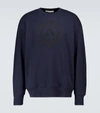 Acne Studios Forban Oversized Logo-embroidered Loopback Cotton-jersey Sweatshirt In Blue