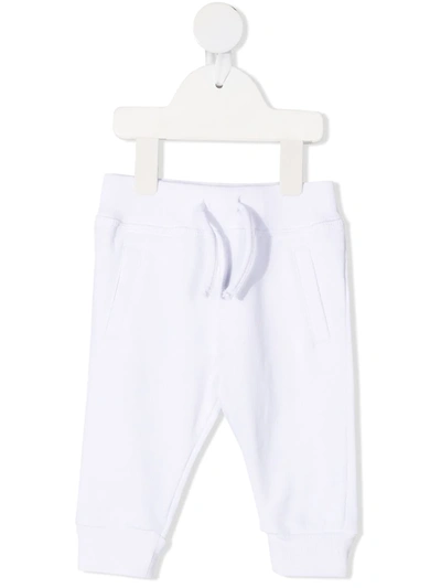 Dsquared2 Babies' Elasticated-ankle Track Trousers In White