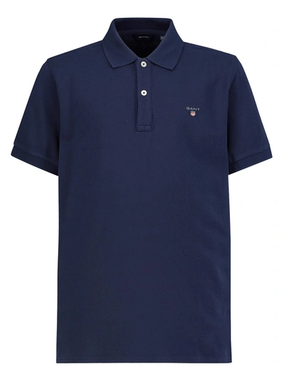 Gant Kids Polo Shirt For Boys In Blu