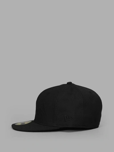 Yohji Yamamoto Men's Black Logo Cap In In Collaboration With New Era