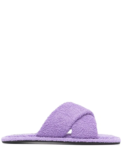 Senso Inka Terry Pool Slippers In Purple