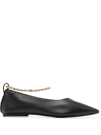 Senso Aubree Ii Leather Ballerina Shoes In Black