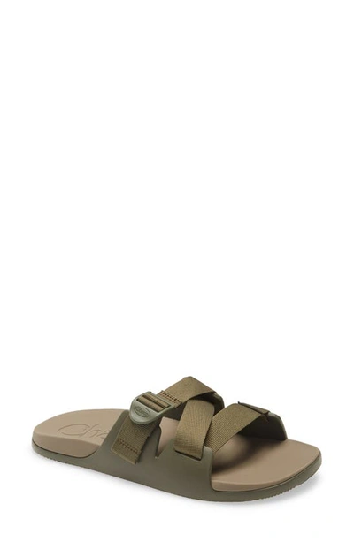 Chaco Chillos Slide Sandal In Olive