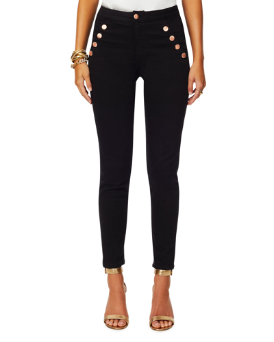 Ramy Brook Velveteen Helena Flare Leg Skinny Pants In Black