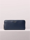 Kate Spade Sylvia Slim Continental Wallet In Blazer Blue
