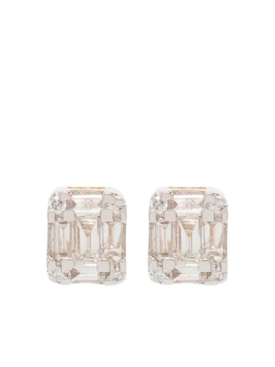 Adina Reyter 14k Yellow Gold Square Diamond Stud Earrings