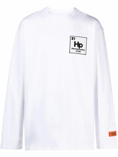 Heron Preston White 21 Hp L/s T-shirt | ModeSens
