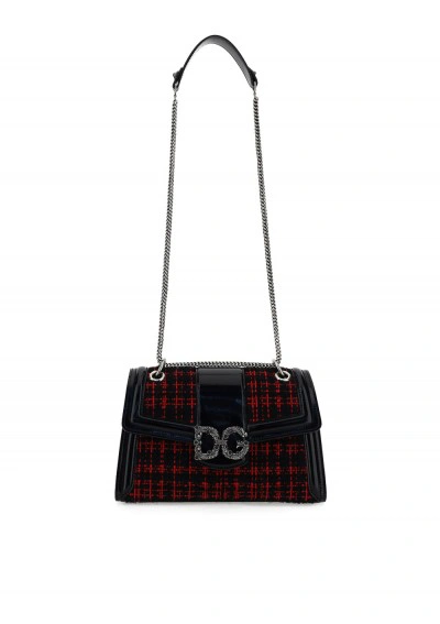 Dolce & Gabbana Shoulder Bag In Nero/rosso