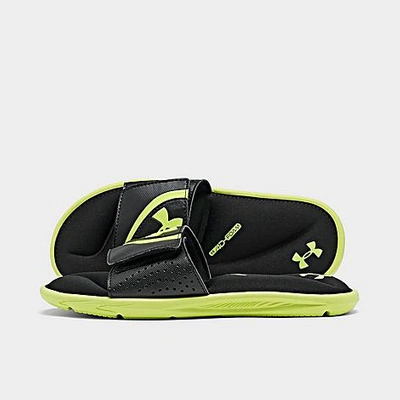 Under Armour Kids' Big Boys Ua Ignite Vi Slide Sandals From Finish Line In X-ray/black