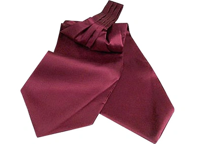 Gucci Ascot Ties Solid Silk Ascot In Rouge