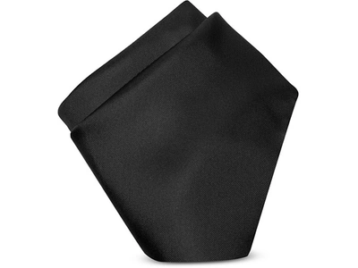 Gucci Handkerchiefs Black Silk Pocket Square In Noir