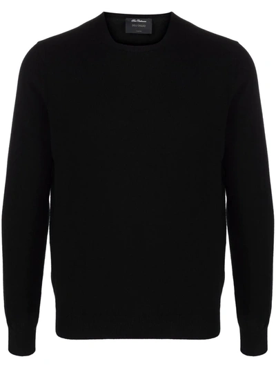 Dell'oglio Crew-neck Cashmere Jumper In Black