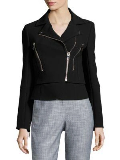 Balenciaga Wool Zip Jacket In Black