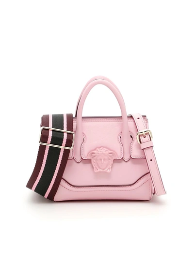 Versace Palazzo Empire Shoulder Bag In Rosa-burgundy-oro Chiaro|rosa