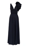 Maygel Coronel Women's Blanca Reversible Ruffled Cutout Maxi Dress In Black