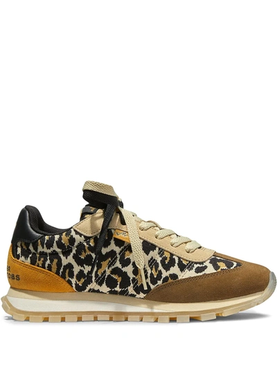 Marc Jacobs The Leopard Jogger Sneakers In Brown