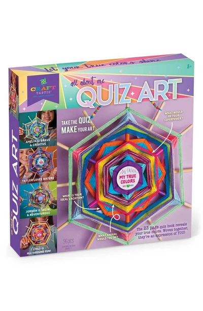 Ann Williams Kids' All About Me Quiz Art 96-piece Woven Art Kit In Multi