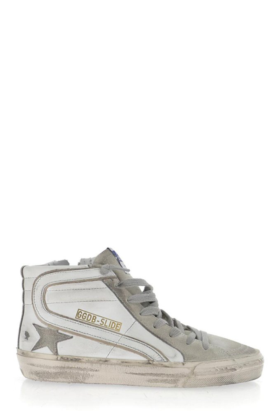 Golden Goose Deluxe Brand Slide High-top Trainers In White