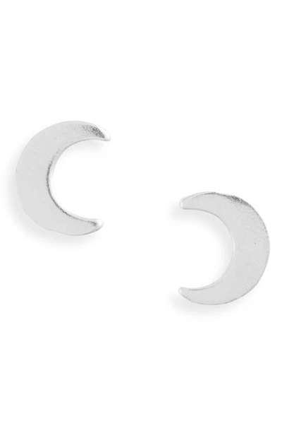 Set & Stones Luna Stud Earrings In Silver