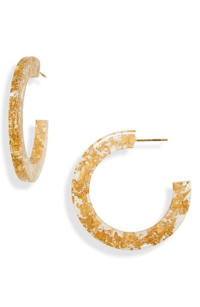 The Accessory Junkie Maddie Hoop Earrings In Gold