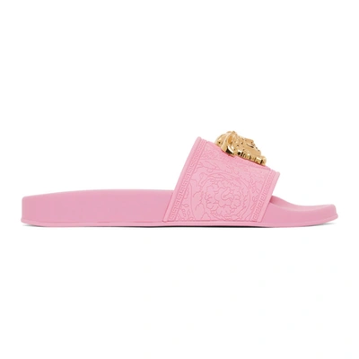 Versace Pink Palazzo Pool Sandals