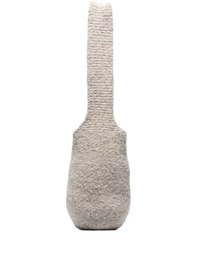 Lauren Manoogian Calabaza Felted-crochet Tote Bag In Grey