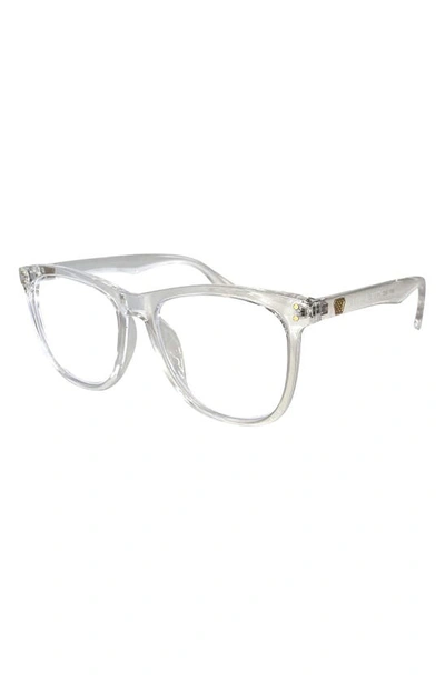 Fifth & Ninth Mesa 56mm Round Blue Light Filtering Glasses In Clear