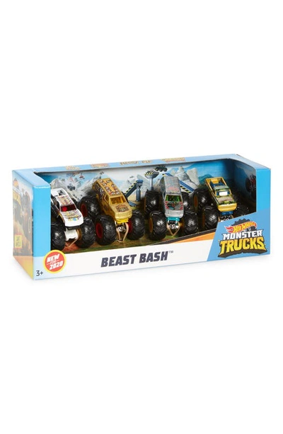 Mattel Kids' Hot Wheels 4-pack Monster Trucks In Assorted