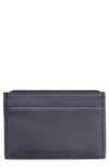Royce Rfid Leather Card Case In Navy Blue