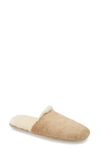 Freda Salvador James Genuine Calf Hair & Genuine Shearling Slipper In Natural Calf Hair