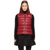 Moncler Red Down Ghany Vest In *462 Red