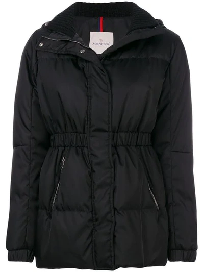 Moncler Fatsia Quilted Puffer Coat, Black