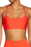 Alo Yoga Intrigue Sports Bra In Cherry