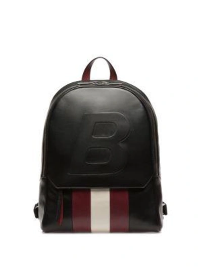 Bally Quick Leather Backpack In Black