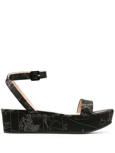 Emilio Pucci Pink & Black Metallic City Up Sneakers, ModeSens