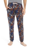 Saxx Snooze Lounge Pants In Navy Wood Grain Camo